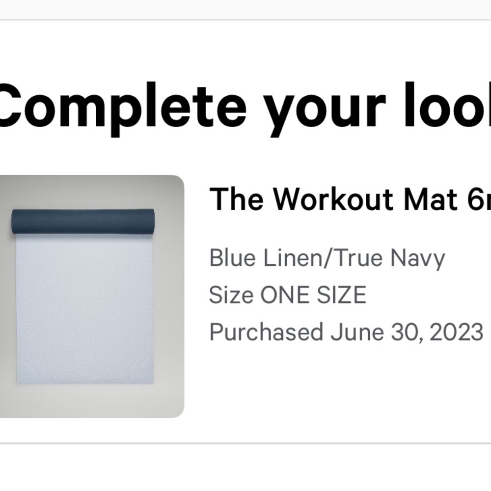 Lululemon The workout mat 6mm
